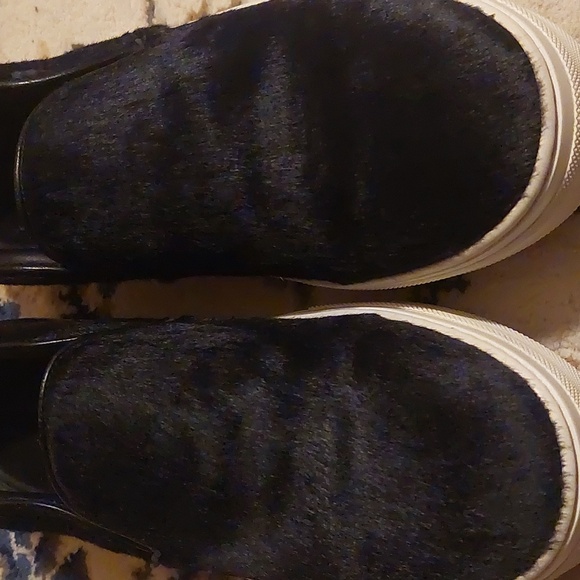 Celine Paris Rare Designer Pony Style Calfskin Hair Slip On Shoes Size 38.5 - Picture 1 of 4